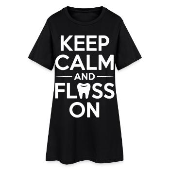 Zahnärztliches Berufsleben Klinisches Team - Frauen T-Shirt-Kleid - Schwarz - Vorne