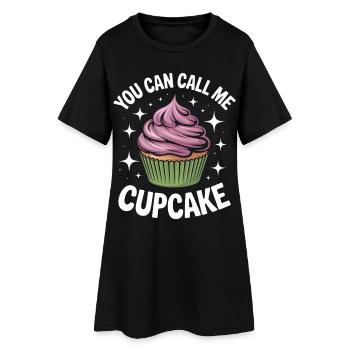 Tu peux m’appeler cupcake - Robe T-shirt Femme - noir - Devant