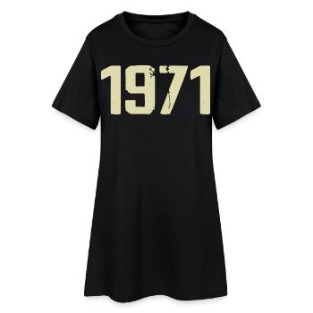 Jubilé 1971 - Robe T-shirt Femme - noir - Devant