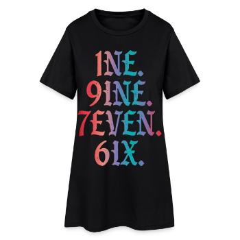 Vintage 1976 - Women’s T-Shirt Dress - black - Front