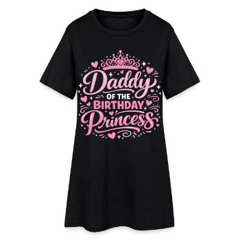 Papa de l’anniversaire Princesse Vater Geburtstag De - Robe T-shirt Femme - noir - Devant