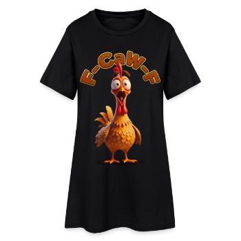 Dessin animé F-Can-F du Coq | Poulet, photos drôles - Robe T-shirt Femme - noir - Devant