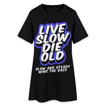 Live Slow Die Old - LSDO - Robe T-shirt Femme - noir - Devant