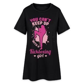 Vous ne pouvez pas suivre une fille de kickboxing - Robe T-shirt Femme - noir - Devant