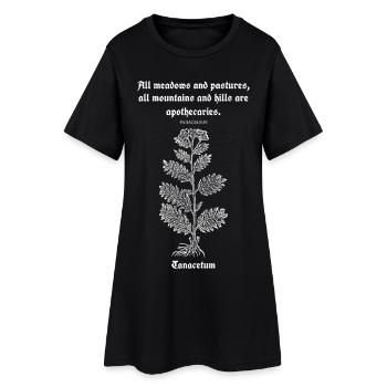 Citation latine de Paracelse – Illustration de tanaisie - Robe T-shirt Femme - noir - Devant