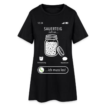 Mon levain m’appelle - je dois y aller - en disant - Robe T-shirt Femme - noir - Devant