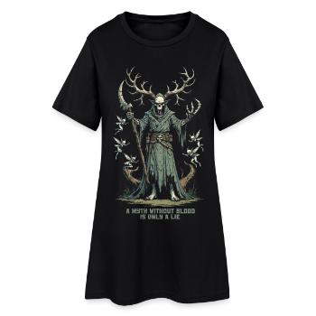 Créatures mythologiques Encantado - Robe T-shirt Femme - noir - Devant