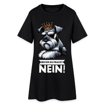 Avant que vous ne demandiez Pas de Schnauzer Géant - Robe T-shirt Femme - noir - Devant