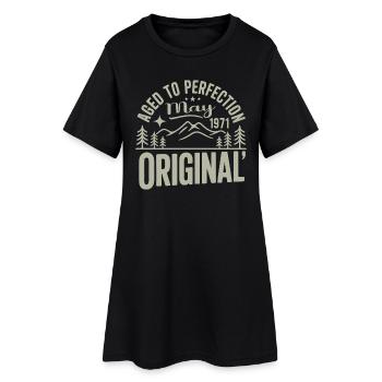 mai 1971 – Légende des sommets et montagnes - Robe T-shirt Femme - noir - Devant