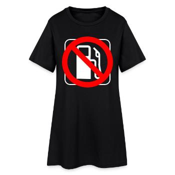 Graphique sur l’interdiction des prix du diesel à essence - Robe T-shirt Femme - noir - Devant