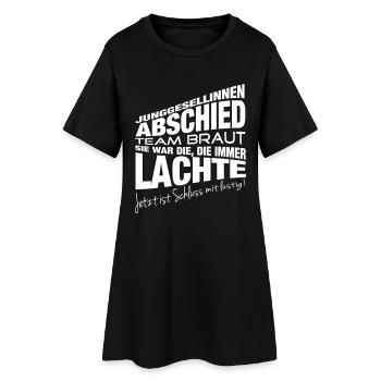 Die, die immer lachte - Frauen T-Shirt-Kleid - Schwarz - Vorne