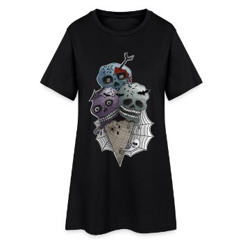 GothICECream Glace Deluxe - Robe T-shirt Femme - noir - Devant