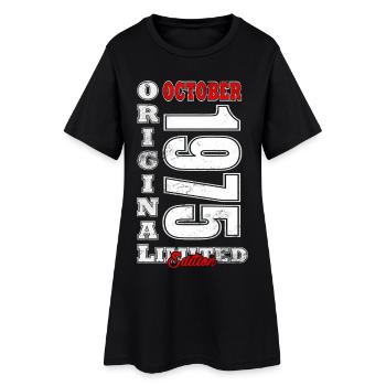 50ème Anniversaire Millésime Octobre Cru 1975 - Robe T-shirt Femme - noir - Devant