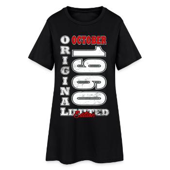 Anniversaire Octobre 1960 - Anniversaire Octobre 1960 - Robe T-shirt Femme - noir - Devant