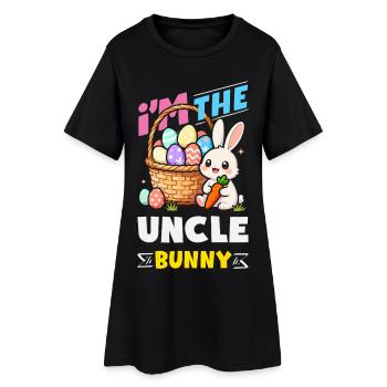 Happy Easter Sweet Easter Bunny Egg Hunt Easter Eggs - Women’s T-Shirt Dress - black - Front