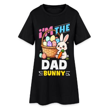 Happy Easter Sweet Easter Bunny Egg Hunt Easter Eggs - Women’s T-Shirt Dress - black - Front
