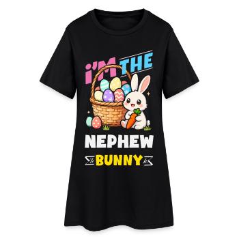 Happy Easter Sweet Easter Bunny Egg Hunt Easter Eggs - Women’s T-Shirt Dress - black - Front