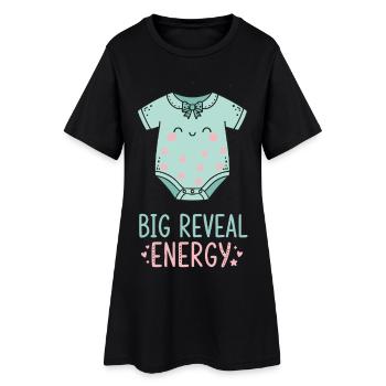 Révélation de sexe Grossesse Énergie - Robe T-shirt Femme - noir - Devant