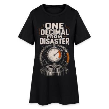 Opérateur de machine de découpe, fraiseuse CNC - Robe T-shirt Femme - noir - Devant