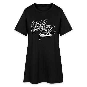 Fribourg - Robe T-shirt Femme - noir - Devant