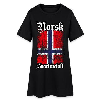 (Trve) Norwegian Black Metal - Norsk Svartmetall - Women’s T-Shirt Dress - black - Front