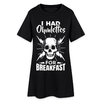 Blague d’électricien - Robe T-shirt Femme - noir - Devant