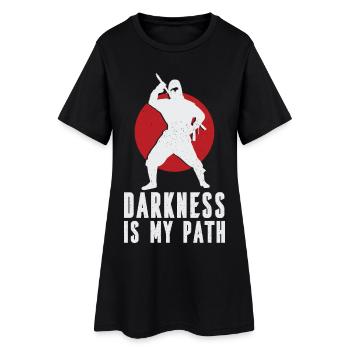 Les ténèbres sont mon chemin - Robe T-shirt Femme - noir - Devant