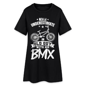 Grand-père BMX - Robe T-shirt Femme - noir - Devant