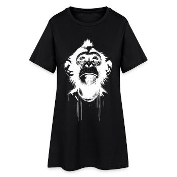 Président Singe - Robe T-shirt Femme - noir - Devant