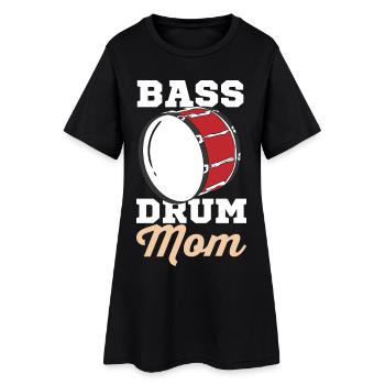 Bass Drum Nut - Women’s T-Shirt Dress - black - Front