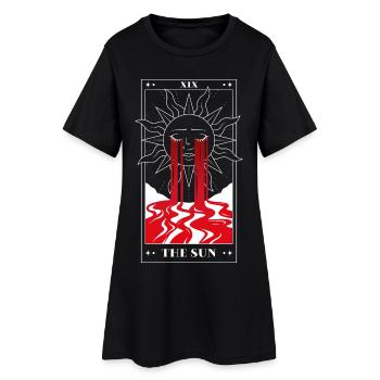 The Sun Tarot – Dark Occult Art - Frauen T-Shirt-Kleid - Schwarz - Vorne