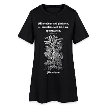 Citation latine de Paracelse – Absinthium Illustration - Robe T-shirt Femme - noir - Devant