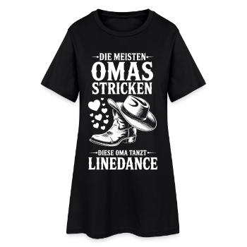 Grand-mère Dancing LineDance - Robe T-shirt Femme - noir - Devant