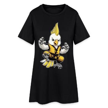 Cockatoo Kung-Fu  - Women’s T-Shirt Dress - black - Front