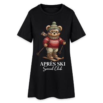 Après Ski Social Club Ski Teddy Bear - Women’s T-Shirt Dress - black - Front