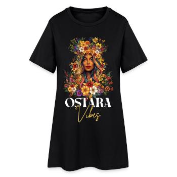 Ostara Vibes Happy Easter Ostara Blessings - Women’s T-Shirt Dress - black - Front