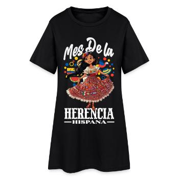 Mexiko Stolz & Heimat Mexikaner Mexico Flagge - Frauen T-Shirt-Kleid - Schwarz - Vorne