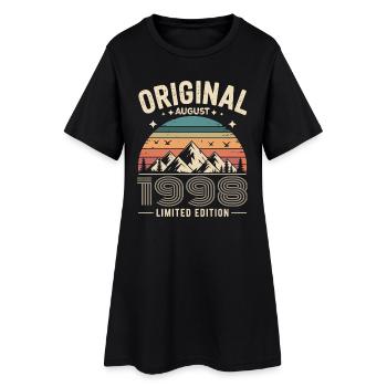 August 1998 – Legende der Gipfel und Berge - Frauen T-Shirt-Kleid - Schwarz - Vorne