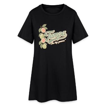 Tampa The Big Guava Retro - Women’s T-Shirt Dress - black - Front