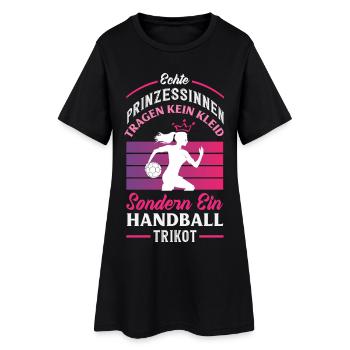 Handball Handballer Handball Trainer Fan Geschenk - Frauen T-Shirt-Kleid - Schwarz - Vorne