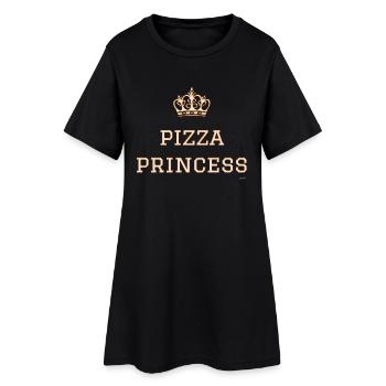 Pizza Princess - Robe T-shirt Femme - noir - Devant