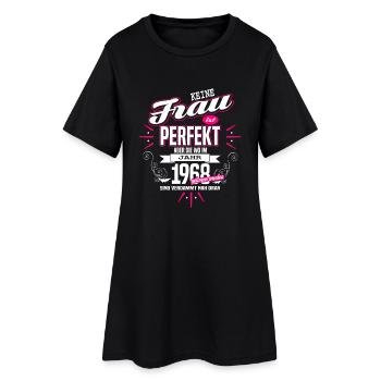 Perfekte Frau - Geboren 1968 - Frauen T-Shirt-Kleid - Schwarz - Vorne