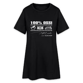 100% OSSI - Tee shirt manches longues Premium Homm - Robe T-shirt Femme - noir - Devant