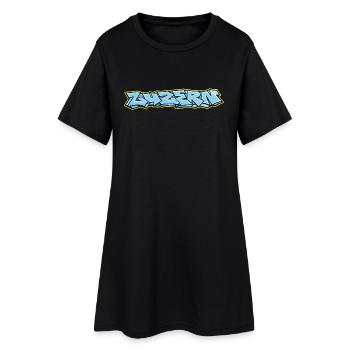 Lucerne Graffiti - Robe T-shirt Femme - noir - Devant