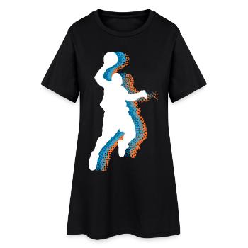 Basketball basketball players - Women’s T-Shirt Dress - black - Front