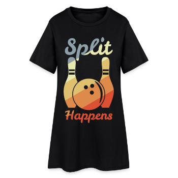 La scission se produit - Robe T-shirt Femme - noir - Devant