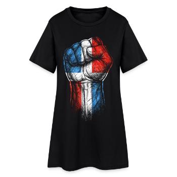 Dominicain - Robe T-shirt Femme - noir - Devant