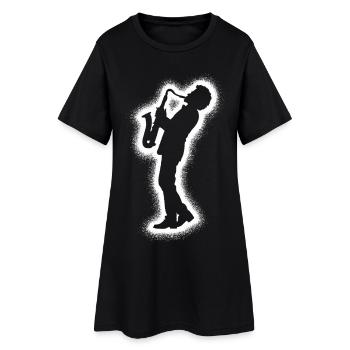 Saxophoniste Saxophone Garçons Enfants Saxophone - Robe T-shirt Femme - noir - Devant