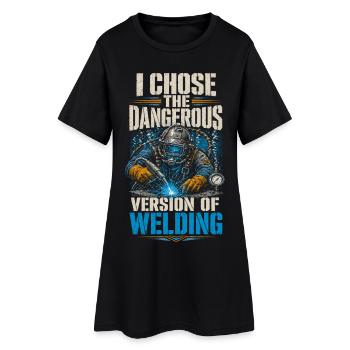 Soudeur sous-marin Soudeur sous-marin - Robe T-shirt Femme - noir - Devant