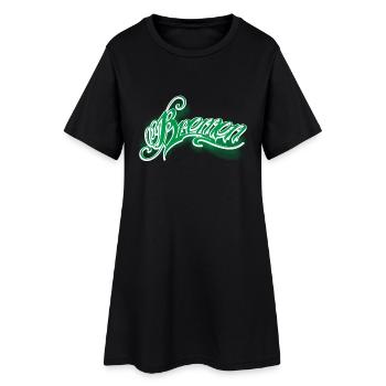 Brême - Robe T-shirt Femme - noir - Devant